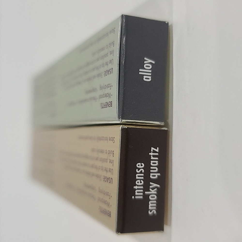 1/2 PRICE! ✅ 2 x INTENSE SMOKY QUARTZ + ALLOY Stay All Day WP Liquid Eyeliners